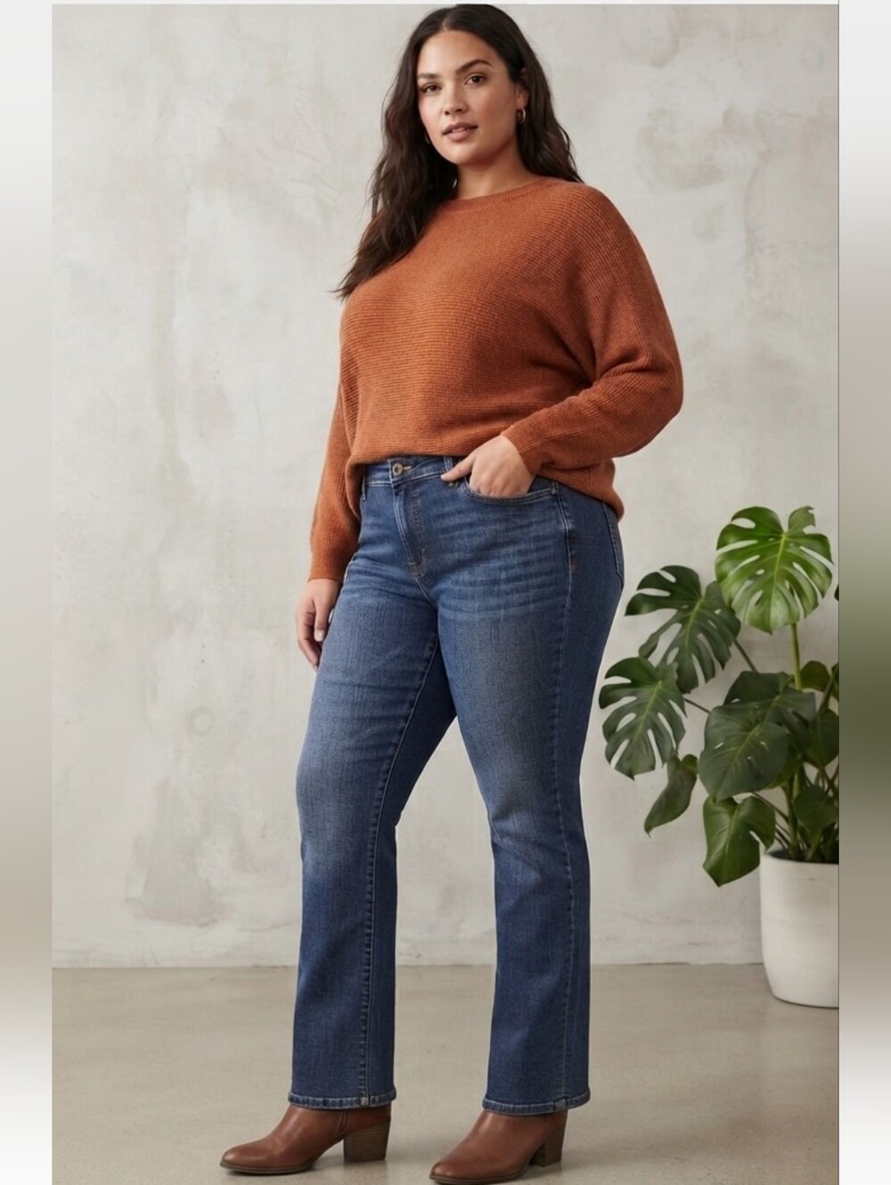 Bandolinoblu Women's Cali Modern Bootcut Jeans Size 14